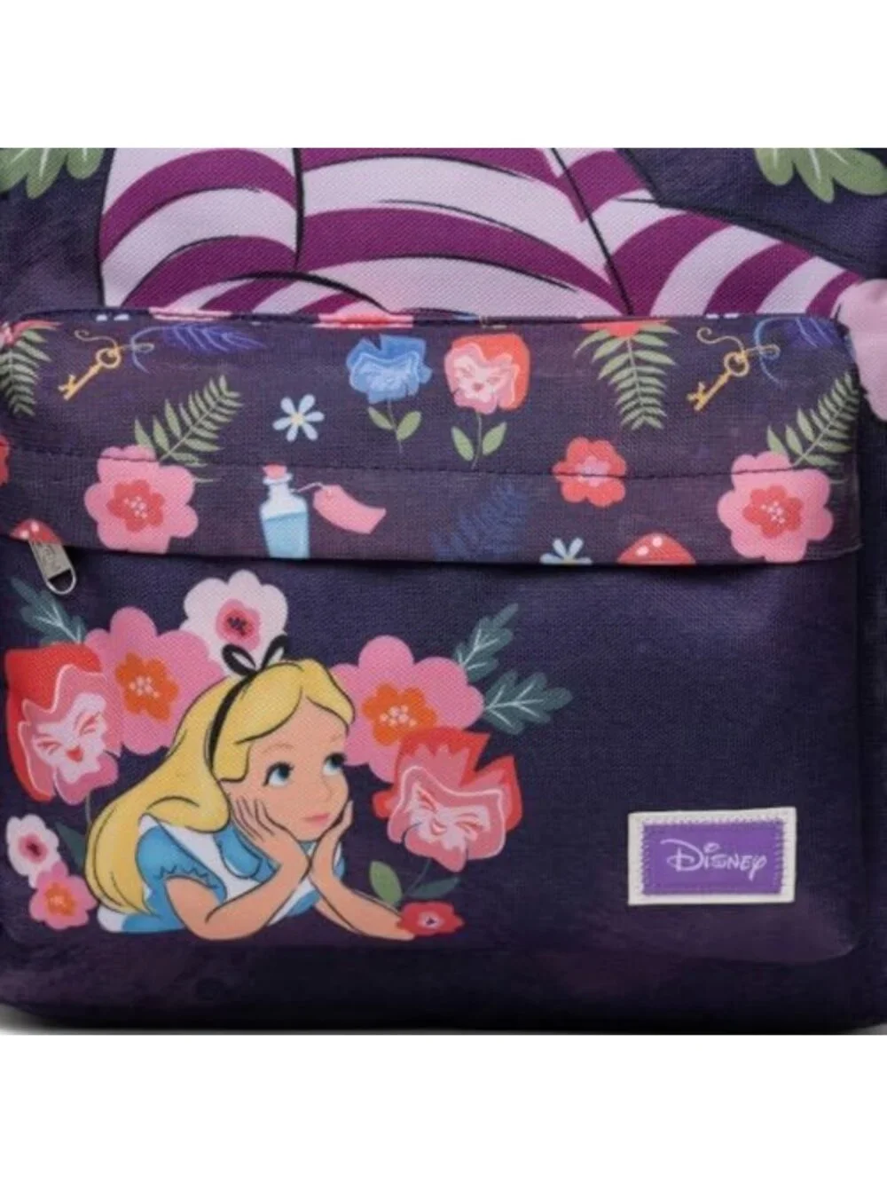 Cheshire Cat Backpack 16” - Cute School Bag with Laptop Sleeve & Pockets for